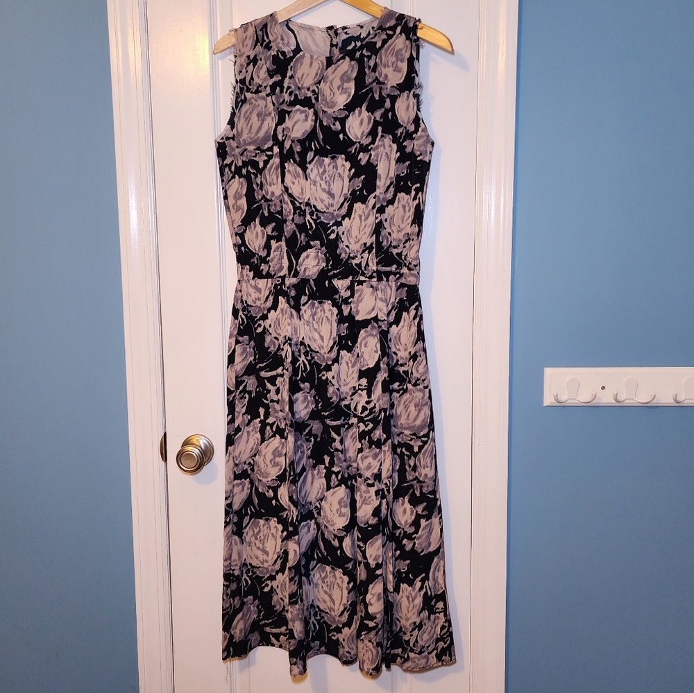 No. 6 Store Silk Floral Midi Dress Size M